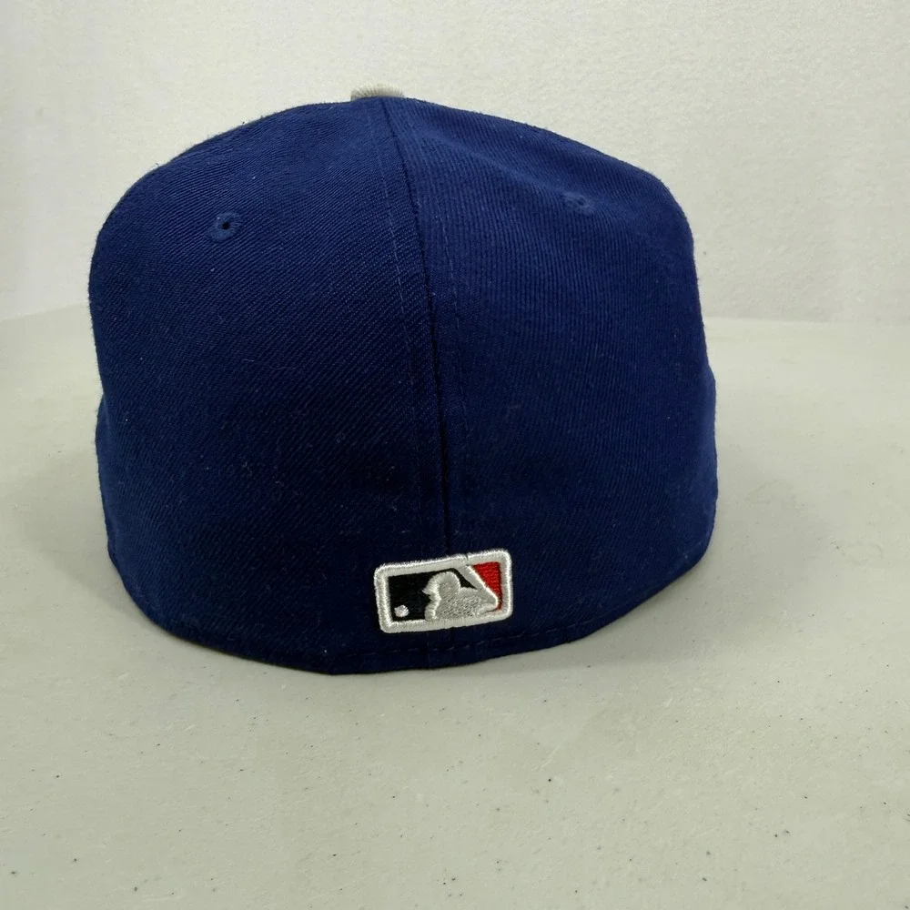 New Era‎ 59FIFTY Fitted Hat Mens 7 1/4 Blue Los Angeles Dodgers MLB On-Field Cap
